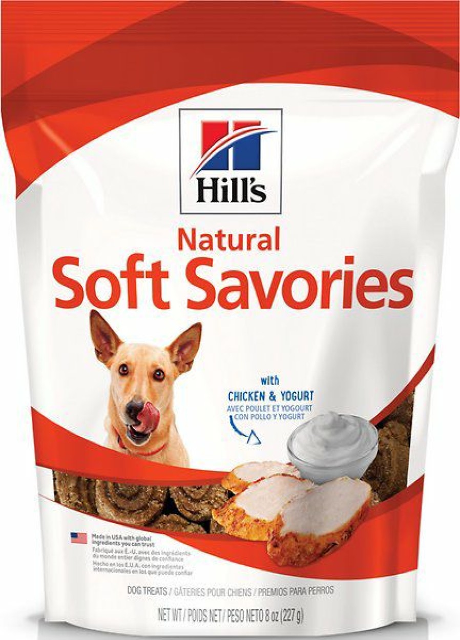 Soft & Chewy Treats * | Hill'S Natural Soft Savories With Chicken & Yogurt Dog Treats, 8-Oz Bag Outlet