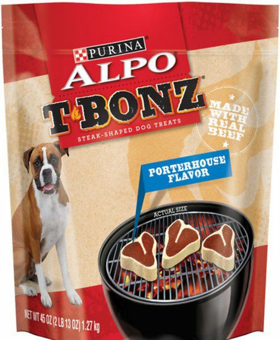 Soft & Chewy Treats * | Alpo T-Bonz Porterhouse Flavor Dog Treats Online