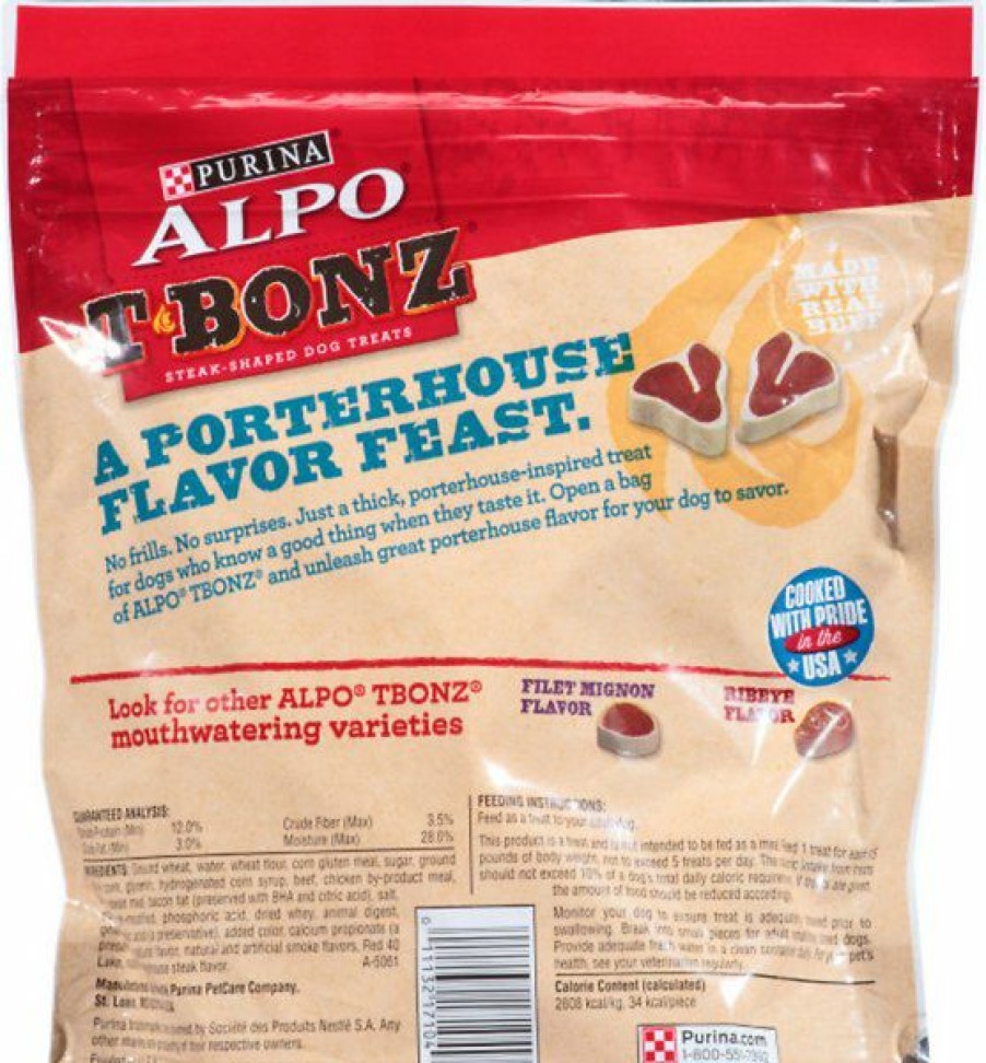 Soft & Chewy Treats * | Alpo T-Bonz Porterhouse Flavor Dog Treats Online