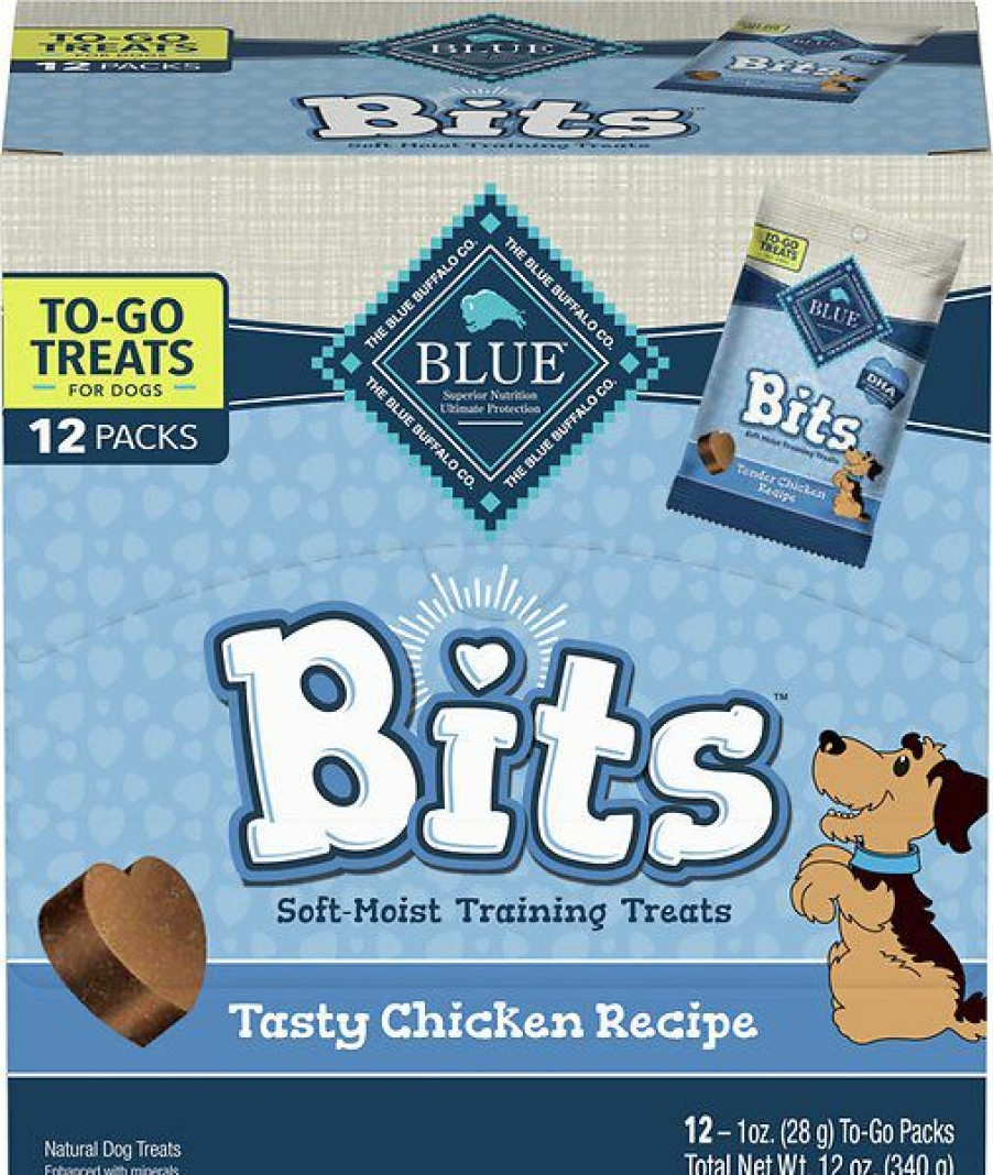 Soft & Chewy Treats * | Blue Buffalo Bits Tasty Chicken Recipe Dog Treats, 12 Count Clearance