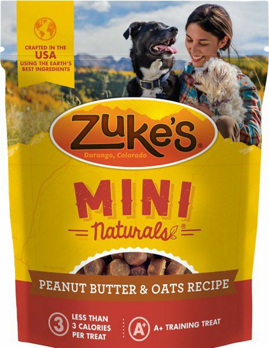 Soft & Chewy Treats * | Zuke'S Mini Naturals Peanut Butter & Oats Recipe Training Dog Treats Clearance