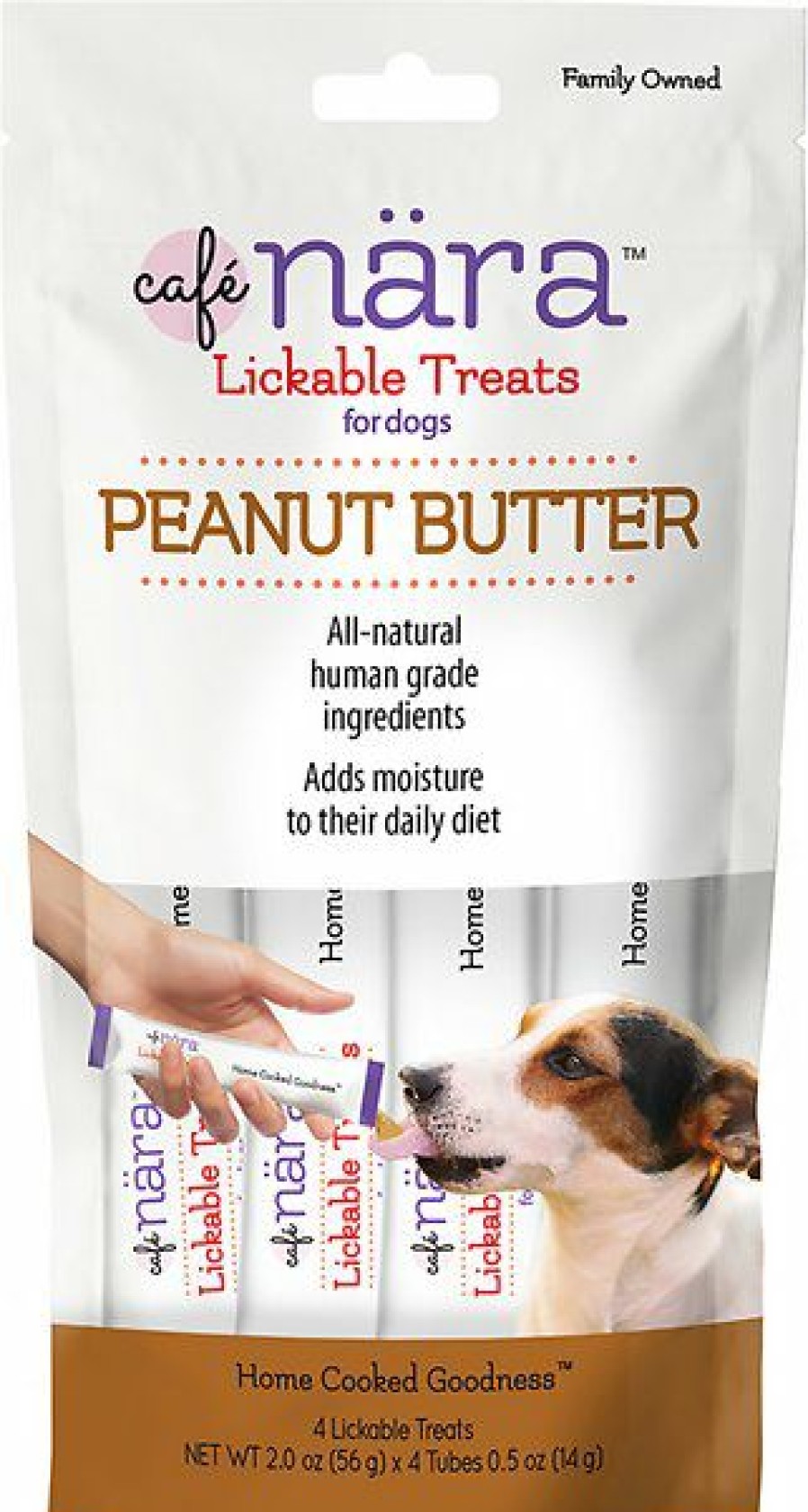 Soft & Chewy Treats * | Cafe Nara Peanut Butter Flavored Lickable Dog Treats, 2-Oz Bag, 4 Count Cafe Nara Outlet