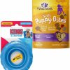 Soft & Chewy Treats * | Bundle: Kong Puppy Tires Dog Toy, Color Varies, Small + Wellness Soft Puppy Bites Lamb & Salmon Recipe Grain-Free Dog Treats, 3-Oz Pouch Discount