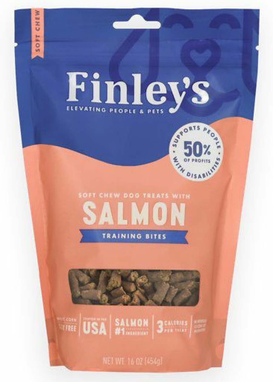 Soft & Chewy Treats * | Finley'S Barkery Salmon Recipe Soft Chew Training Bites Dog Treats, 16-Oz Bag Discount