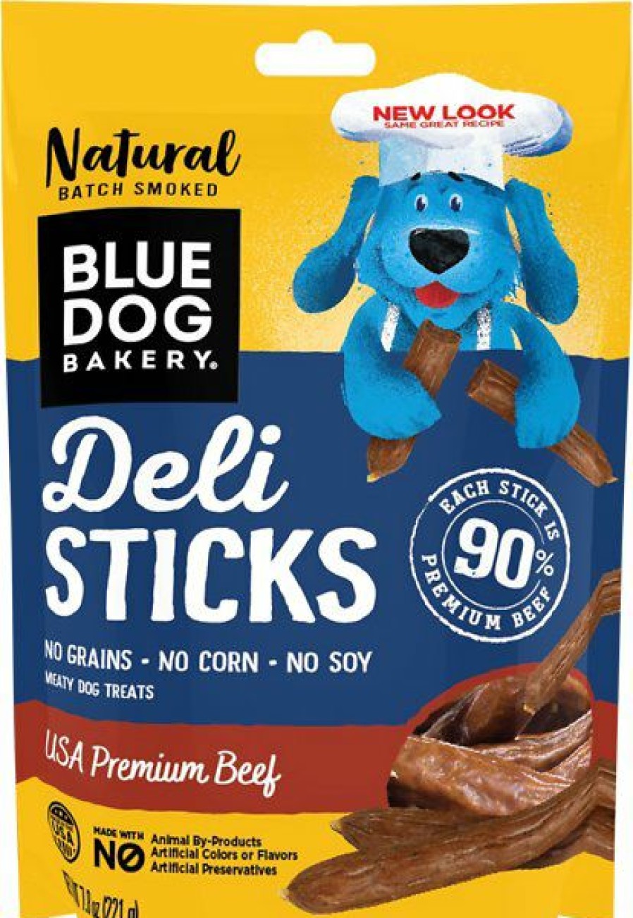 Soft & Chewy Treats * | Blue Dog Bakery Premium Beef Deli Sticks Dog Treats Sale