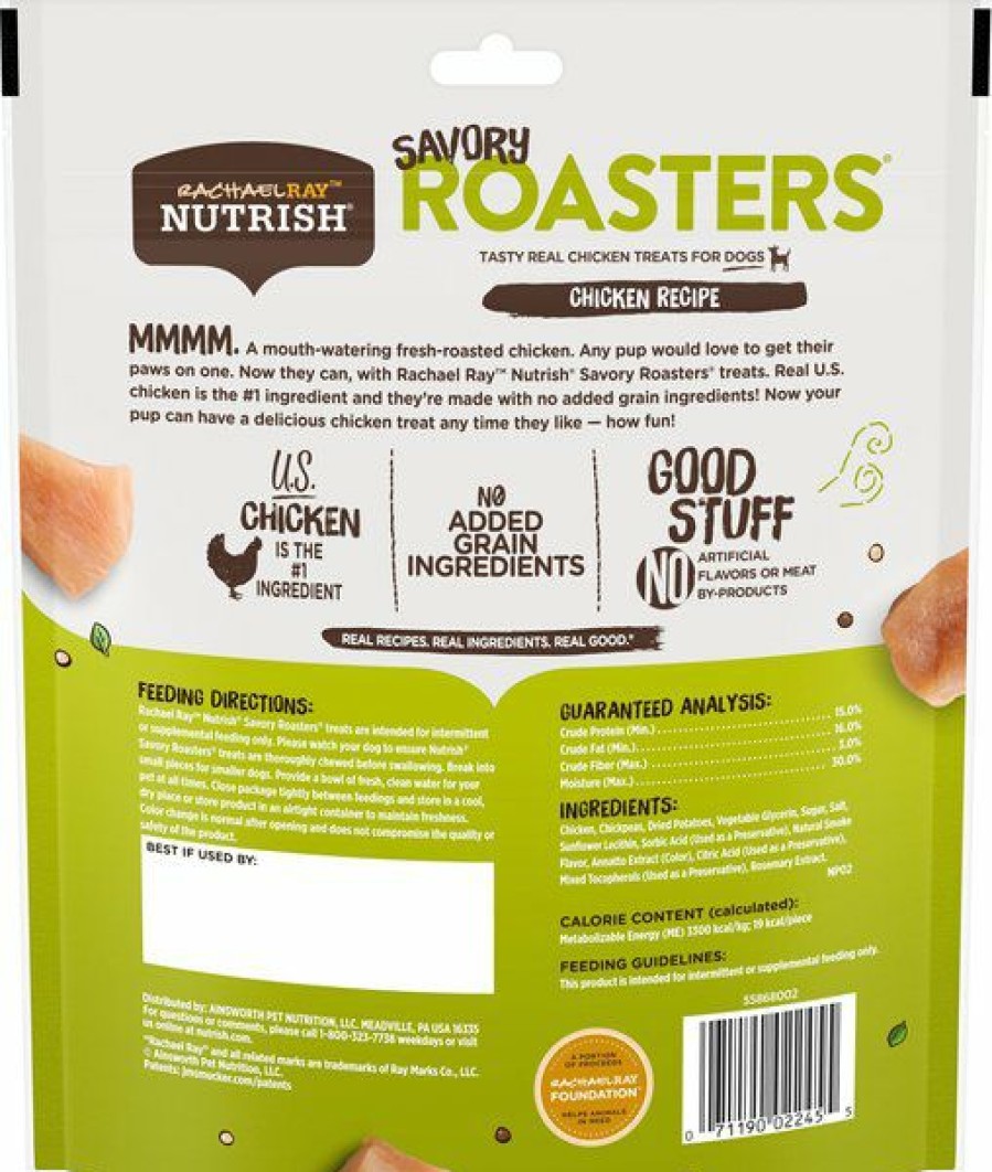 Soft & Chewy Treats * | Rachael Ray Nutrish Savory Roasters Roasted Chicken Grain-Free Recipe Dog Treats Online