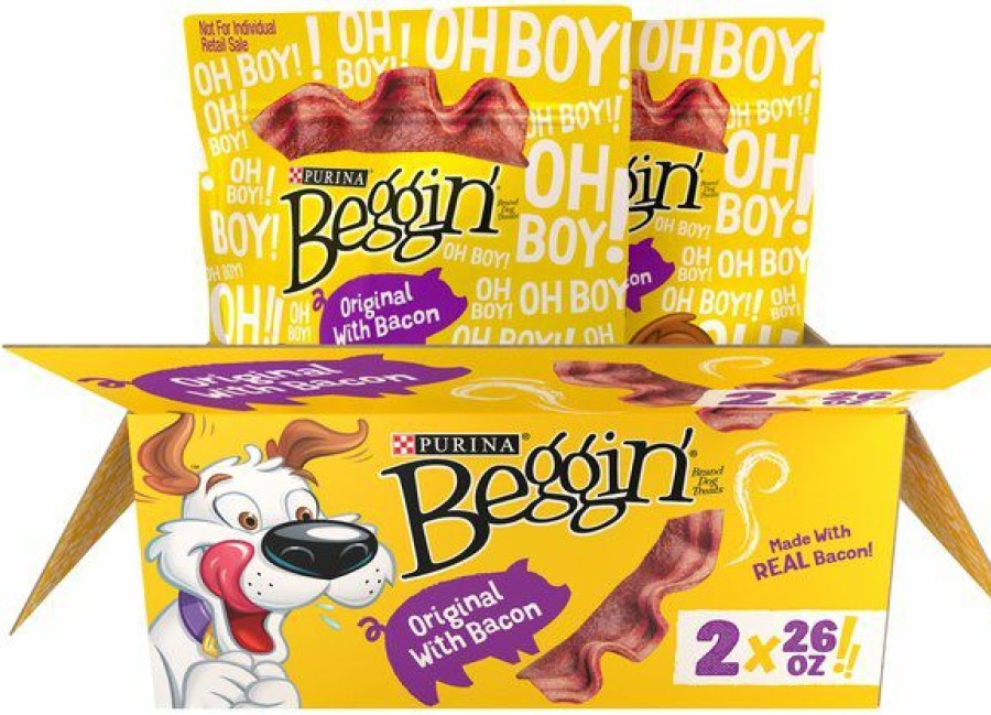 Soft & Chewy Treats * | Purina Beggin' Strips Original With Bacon Dog Treats Outlet