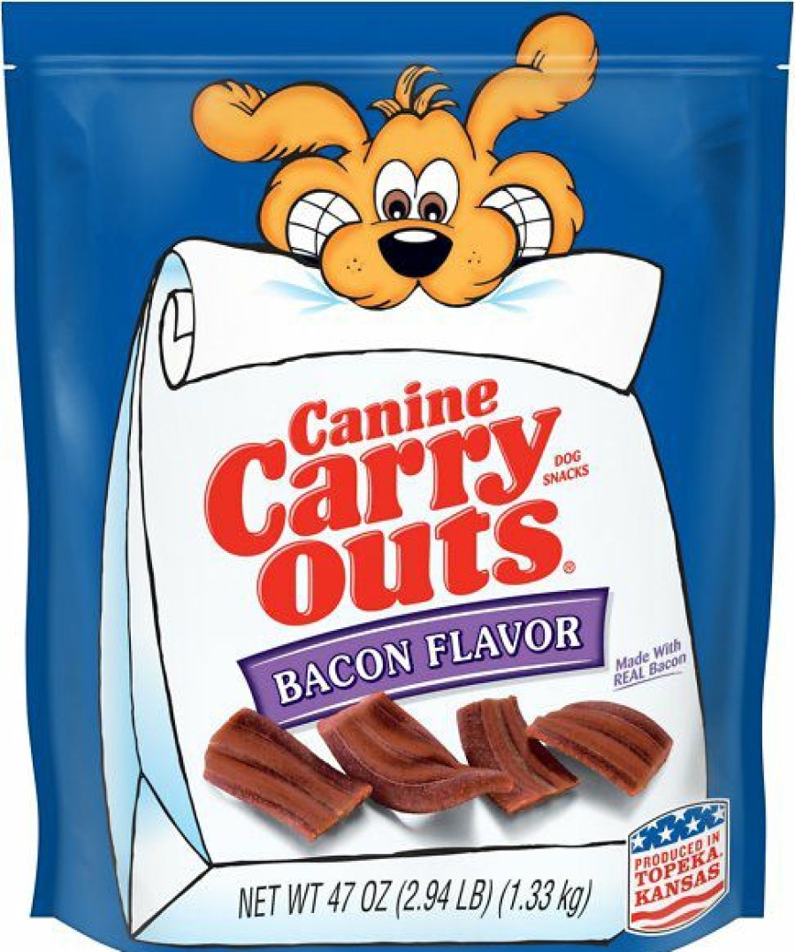 Soft & Chewy Treats * | Canine Carry Outs Bacon Flavor Dog Treats Sale