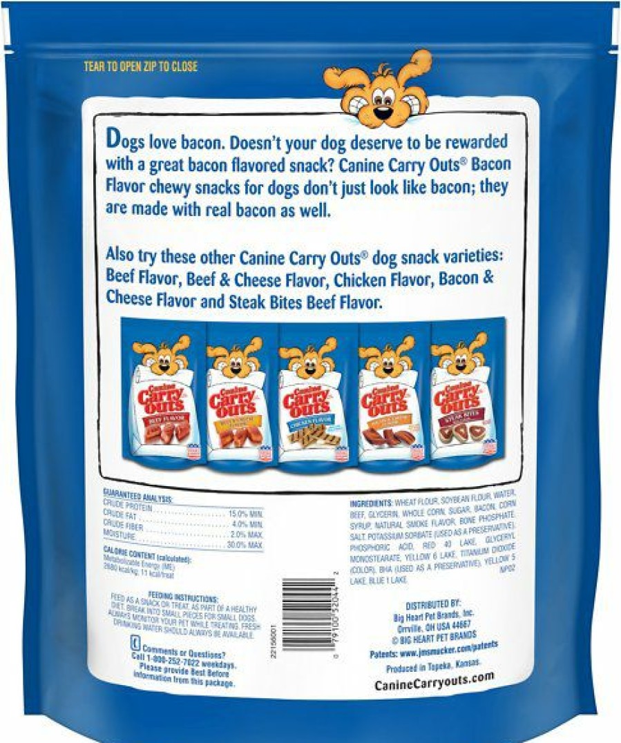 Soft & Chewy Treats * | Canine Carry Outs Bacon Flavor Dog Treats Sale