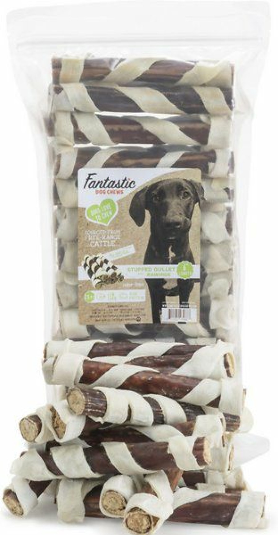 Bones & Natural Chews * | Fantastic Dog Chews Stuffed Gullets With Rawhide Dog Treats, 25 Count Sale