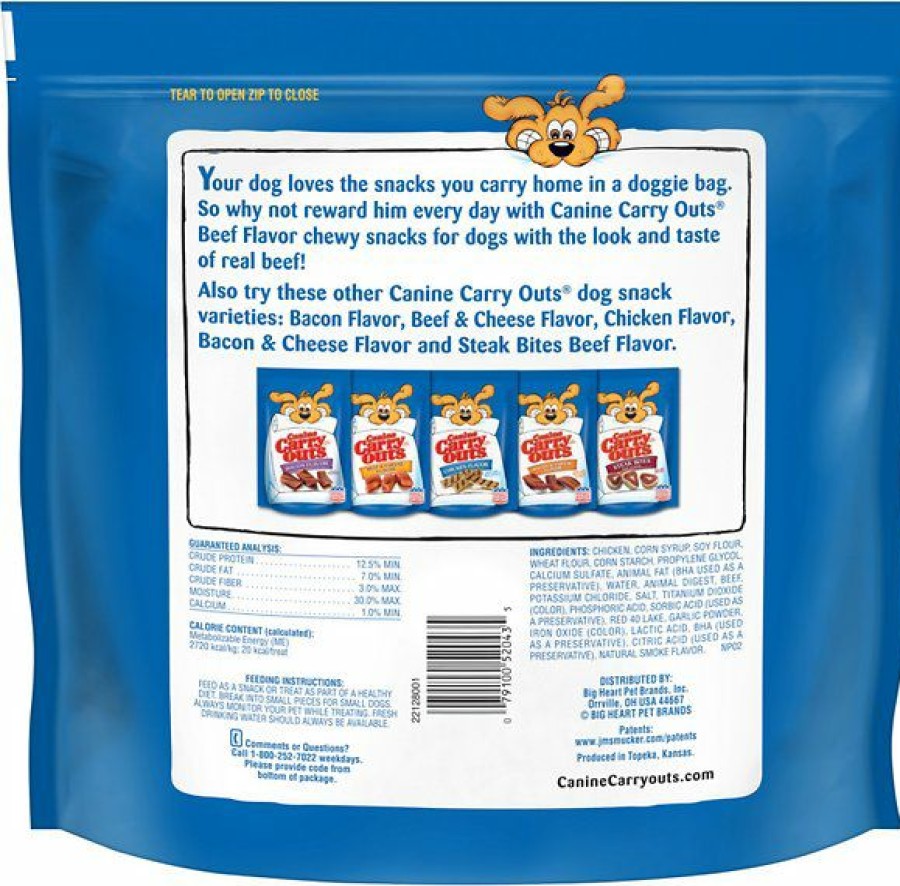 Soft & Chewy Treats * | Canine Carry Outs Beef Flavor Dog Treats Discount