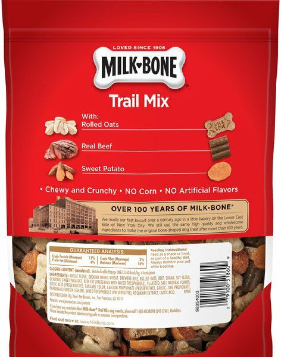 Soft & Chewy Treats * | Milk-Bone Trail Mix With Real Beef & Sweet Potato Chewy & Crunchy Dog Treats Discount