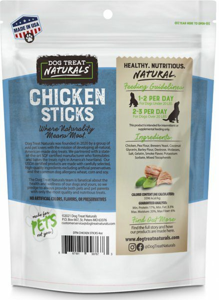 Soft & Chewy Treats * | Dog Treat Naturals Chicken Sticks Dog Treats, 4-Oz Bag Online