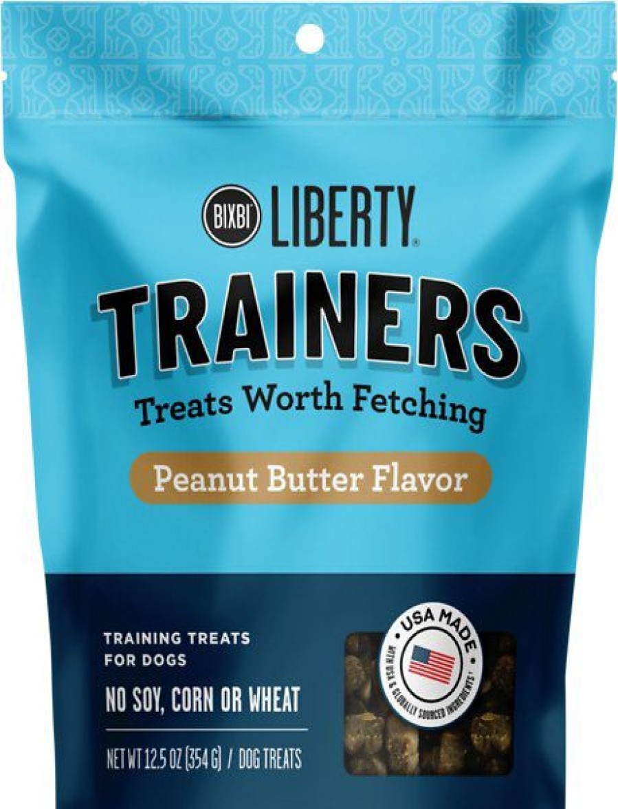 Soft & Chewy Treats * | Bixbi Liberty Trainers Peanut Butter Dog Treats, 12.5-Oz Bag Discount