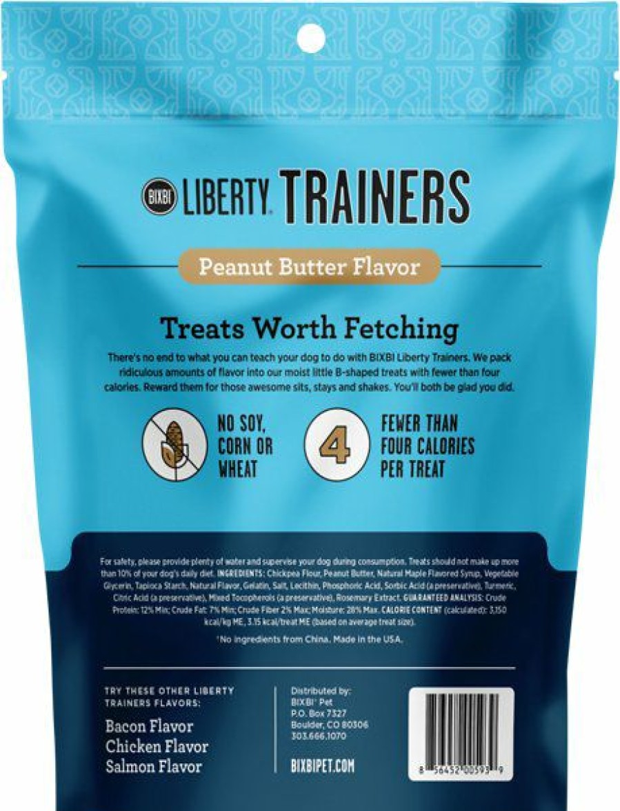 Soft & Chewy Treats * | Bixbi Liberty Trainers Peanut Butter Dog Treats, 12.5-Oz Bag Discount