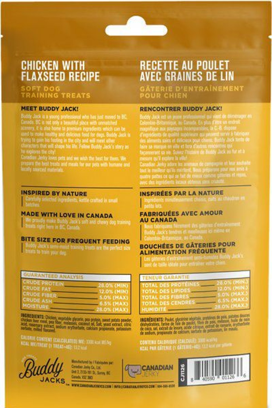 Soft & Chewy Treats * | Buddy Jack'S Chicken With Flaxseed Recipe Grain-Free Dog Treats Discount