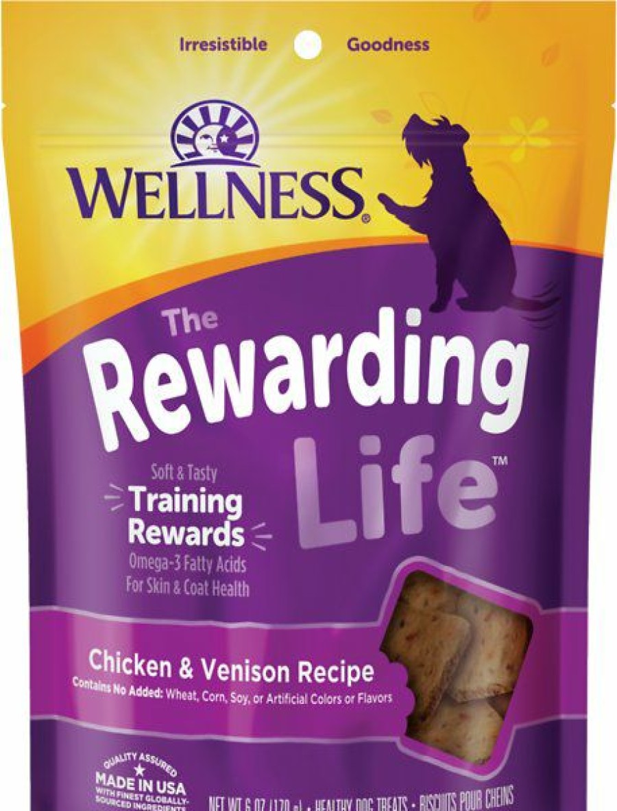 Soft & Chewy Treats * | Wellness Rewarding Life Chicken & Venison Grain-Free Soft & Chewy Dog Treats, 6-Oz Bag Sale