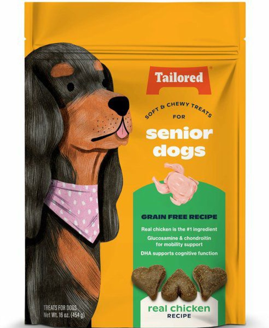 Soft & Chewy Treats * | Tailored Senior Real Chicken Recipe Grain-Free Dog Treats, 16-Oz Bag Discount