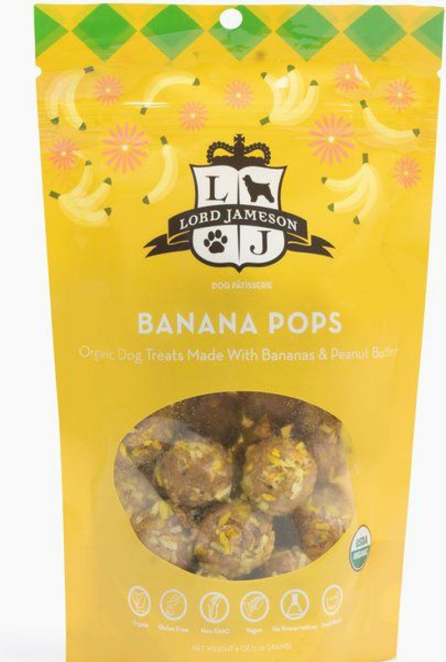 Soft & Chewy Treats * | Lord Jameson Banana Pops Soft & Chewy Dog Treats, 6-Oz Bag Online