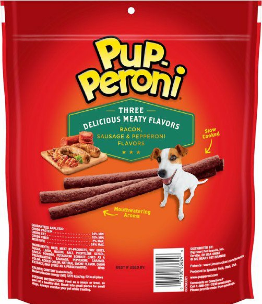 Soft & Chewy Treats * | Pup-Peroni Triple Meat Lovers Bacon, Sausage & Pepperoni Flavor Dog Treats, 22.5-Oz Bag Sale