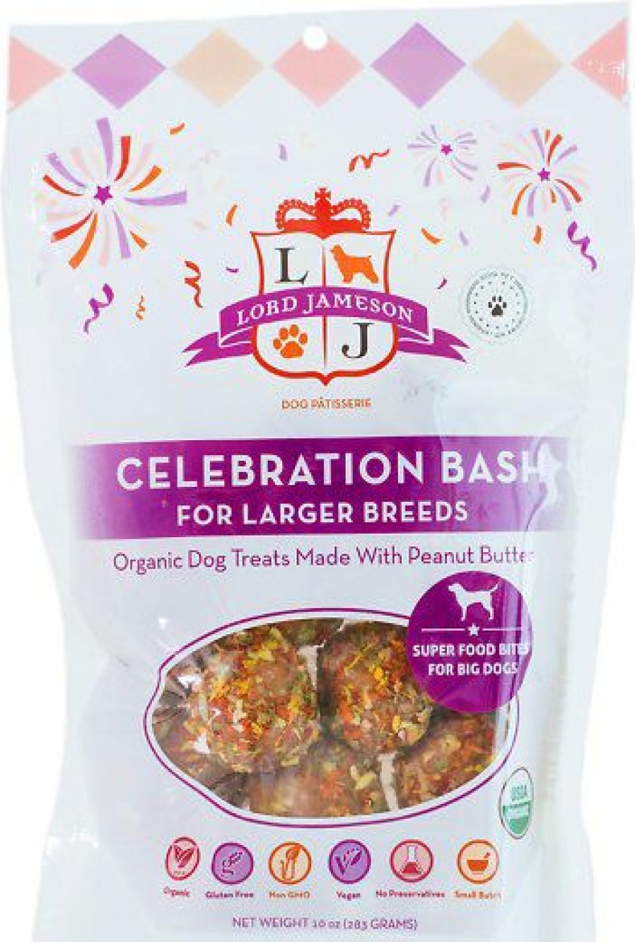 Soft & Chewy Treats * | Lord Jameson Celebration Bash Large Breed Soft & Chewy Dog Treats, 10-Oz Bag Online