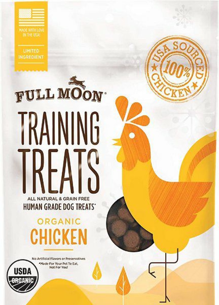 Soft & Chewy Treats * | Full Moon Organic Chicken Training Grain-Free Dog Treats Outlet