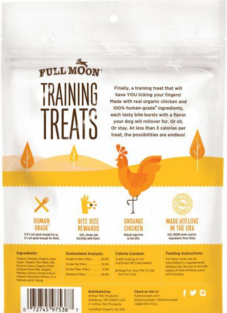 Soft & Chewy Treats * | Full Moon Organic Chicken Training Grain-Free Dog Treats Outlet