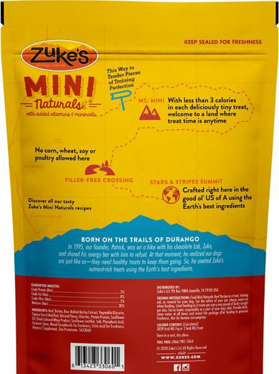 Soft & Chewy Treats * | Zuke'S Mini Naturals Beef Recipe Dog Treats Outlet