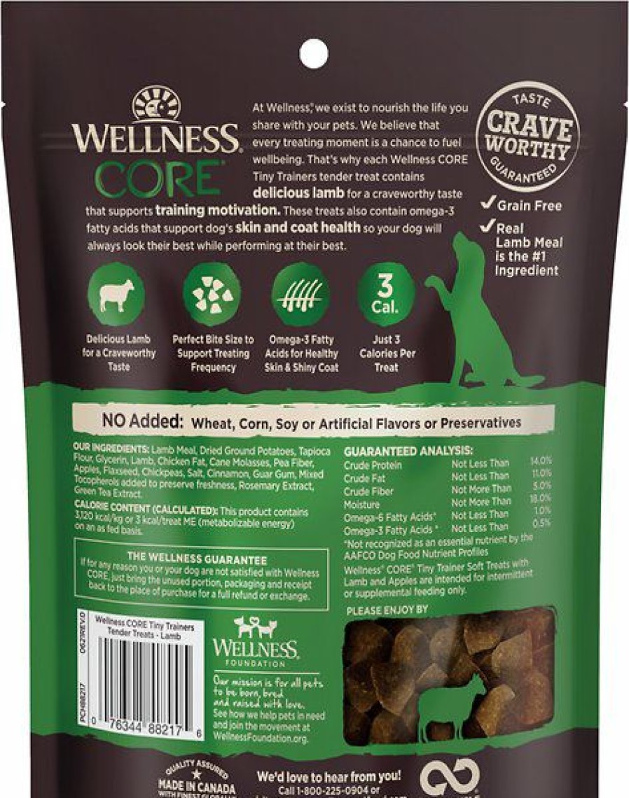 Soft & Chewy Treats * | Wellness Core Tiny Trainers Tender Treats Lamb Dog Treat, 6-Oz Bag Online