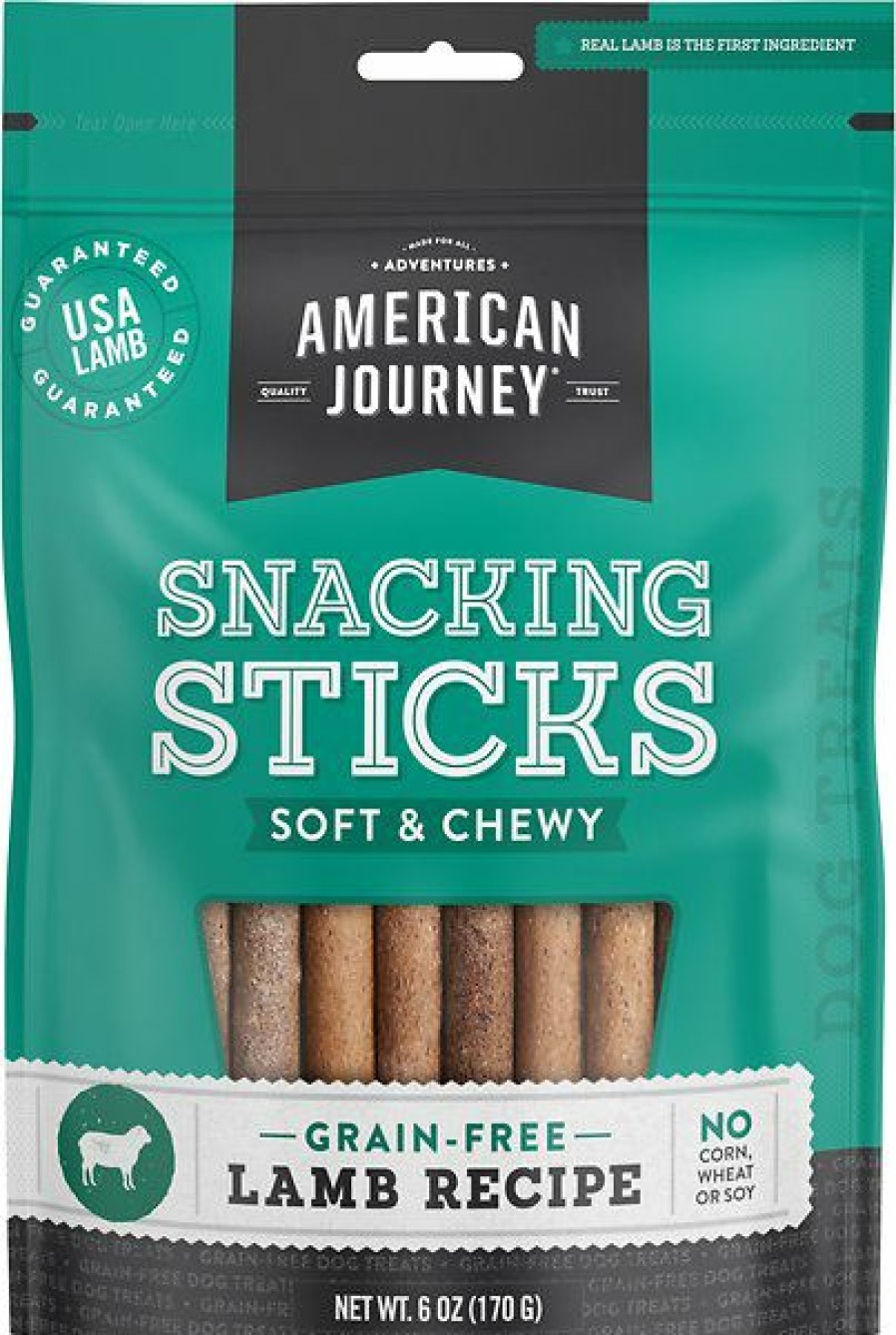 Soft & Chewy Treats * | American Journey Lamb Recipe Grain-Free Soft & Chewy Snacking Sticks Dog Treats, 6-Oz Bag Discount