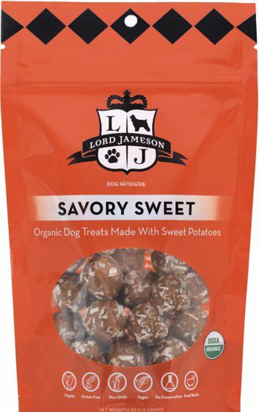 Soft & Chewy Treats * | Lord Jameson Savory Sweet Vegan Dog Treats, 6-Oz Bag Sale