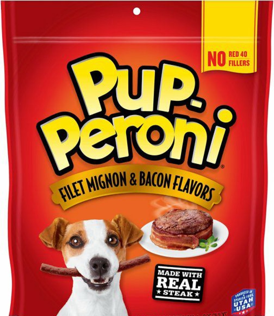 Soft & Chewy Treats * | Pup-Peroni Filet Mignon & Bacon Flavors Dog Treats Discount