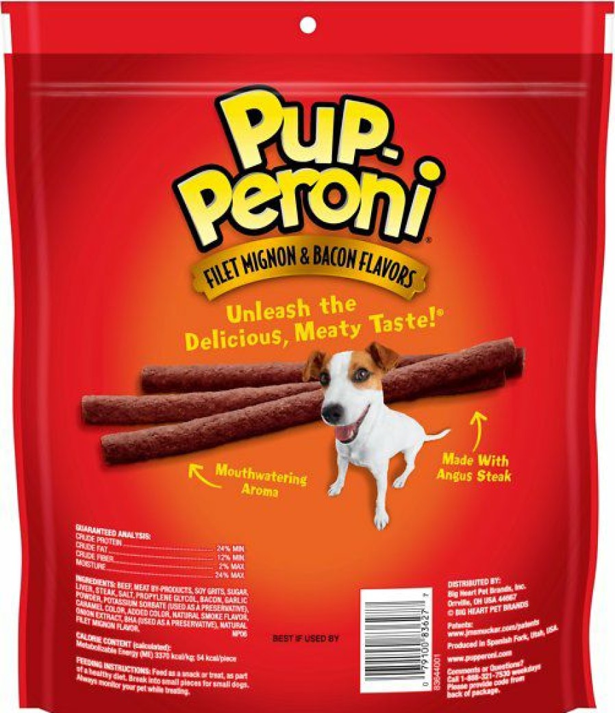 Soft & Chewy Treats * | Pup-Peroni Filet Mignon & Bacon Flavors Dog Treats Discount