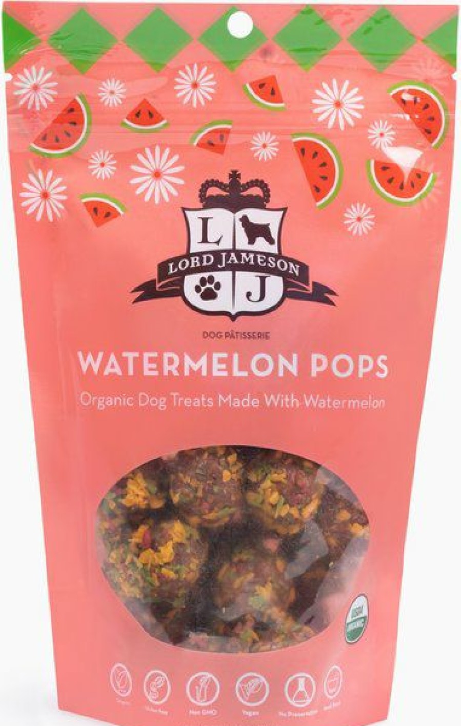 Soft & Chewy Treats * | Lord Jameson Watermelon Pops Soft & Chewy Dog Treats, 6-Oz Bag Clearance