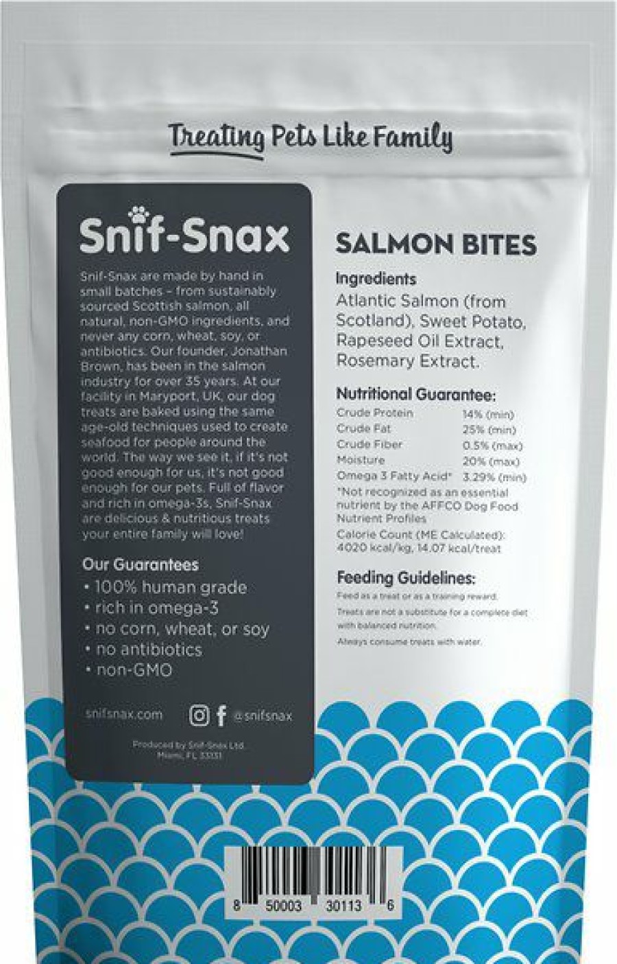 Soft & Chewy Treats * | Snif-Snax Smoked Salmon & Sweet Potato Bites Grain-Free Dog Treats, 4-Oz Bag Outlet