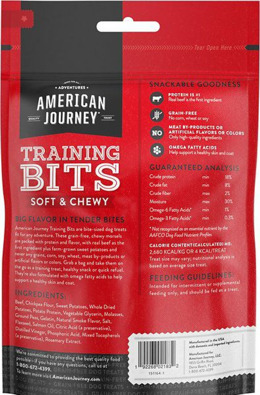 Soft & Chewy Treats * | American Journey Beef Recipe Grain-Free Soft & Chewy Training Bits Dog Treats Sale