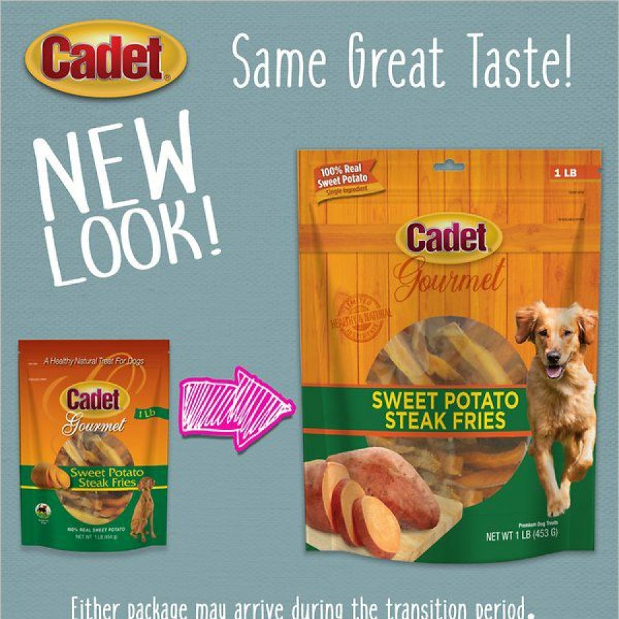 Soft & Chewy Treats * | Cadet Gourmet Sweet Potato Steak Fries Dog Treats Online