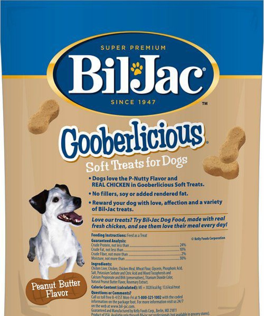 Soft & Chewy Treats * | Bil-Jac Gooberlicious Peanut Butter Flavor Soft Dog Treats, 10-Oz Bag Discount