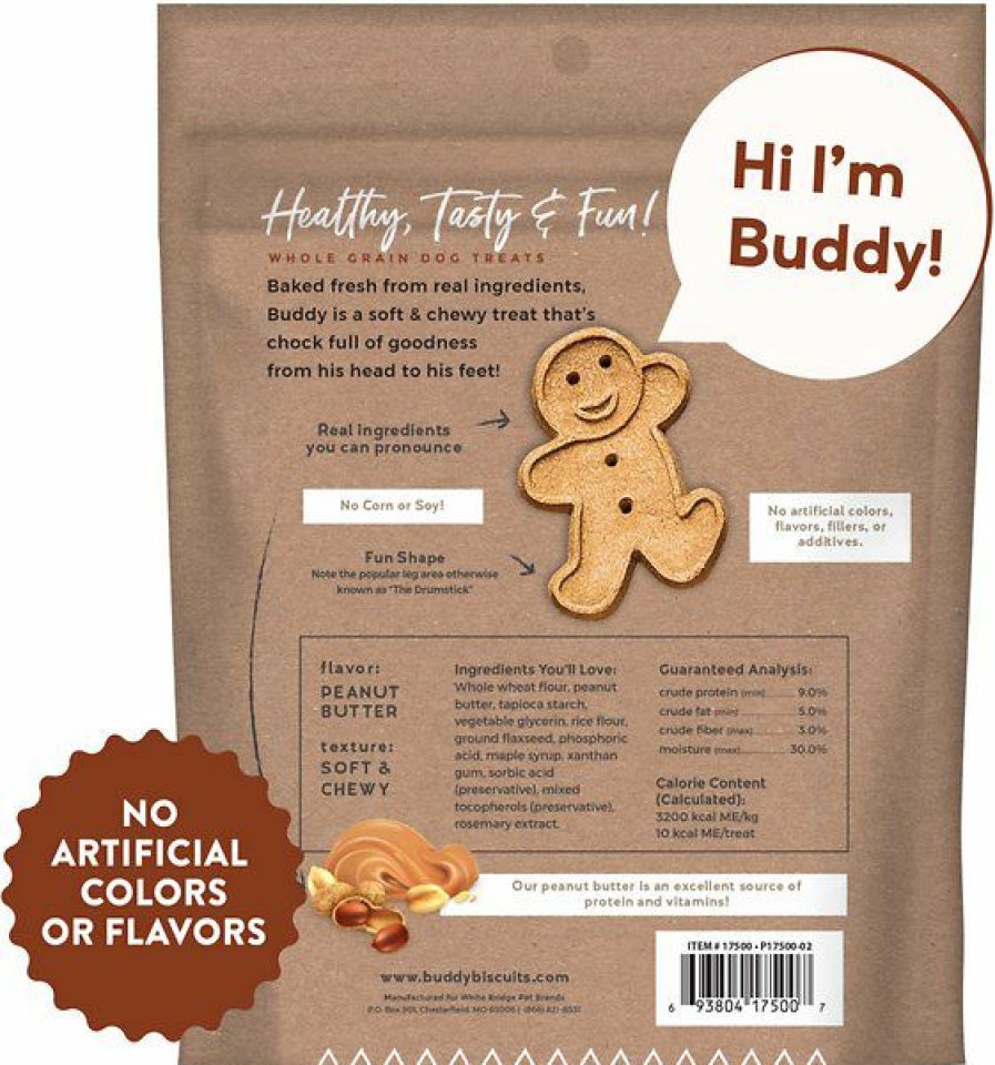 Soft & Chewy Treats * | Buddy Biscuits With Peanut Butter Soft & Chewy Dog Treats Online