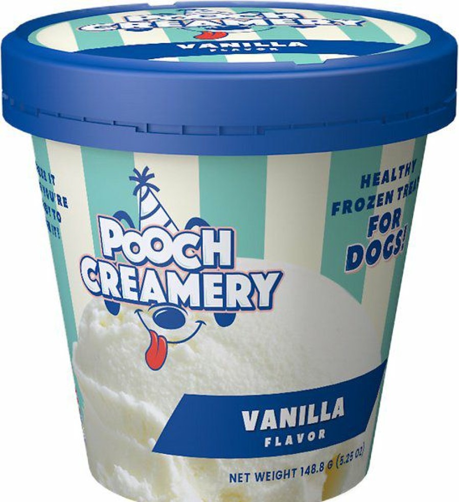 Soft & Chewy Treats * | Pooch Creamery Vanilla Flavor Ice Cream Mix Dog Treat, 5.25-Oz Cup Online