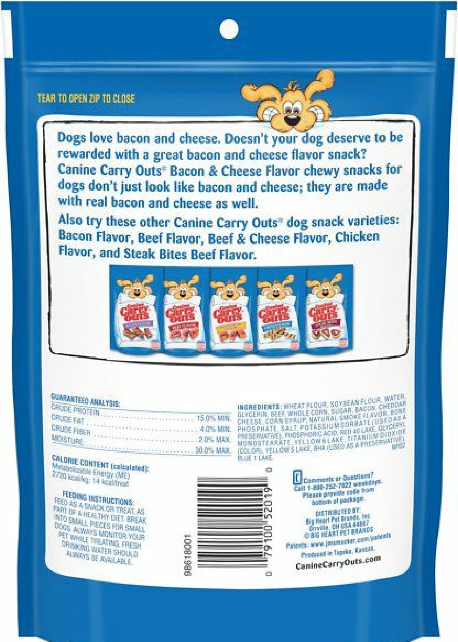 Soft & Chewy Treats * | Canine Carry Outs Bacon & Cheese Flavor Dog Treats Clearance