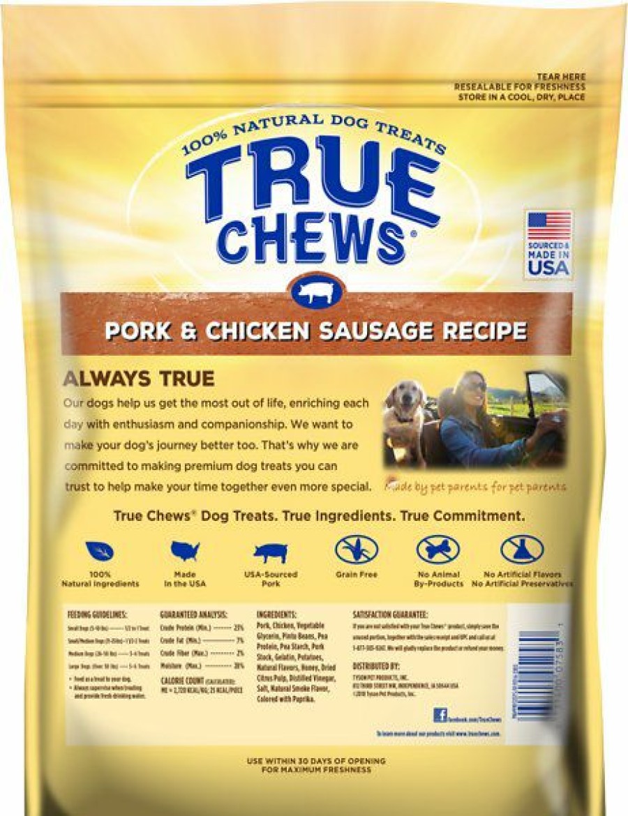 Soft & Chewy Treats * | True Chews Pork & Chicken Sausage Recipe Grain-Free Dog Treats, 14-Oz Bag Sale