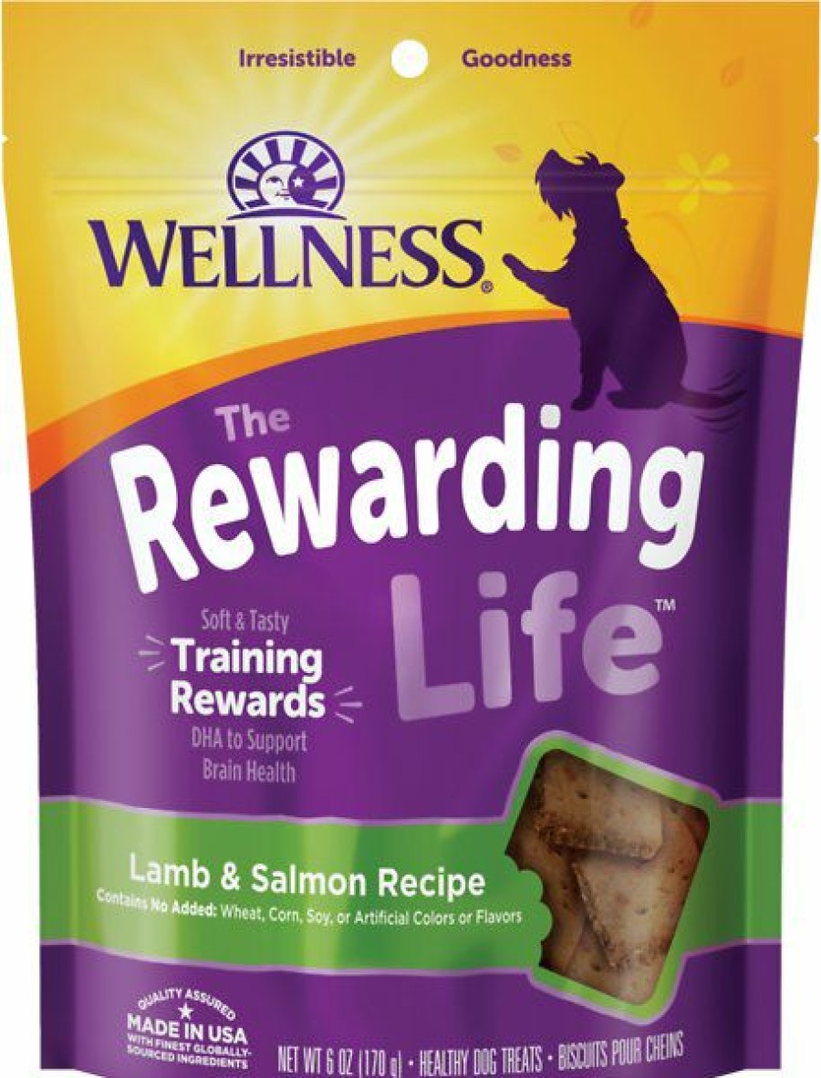 Soft & Chewy Treats * | Wellness The Rewarding Life Lamb & Salmon Soft & Chewy Dog Treats, 6-Oz Bag Sale