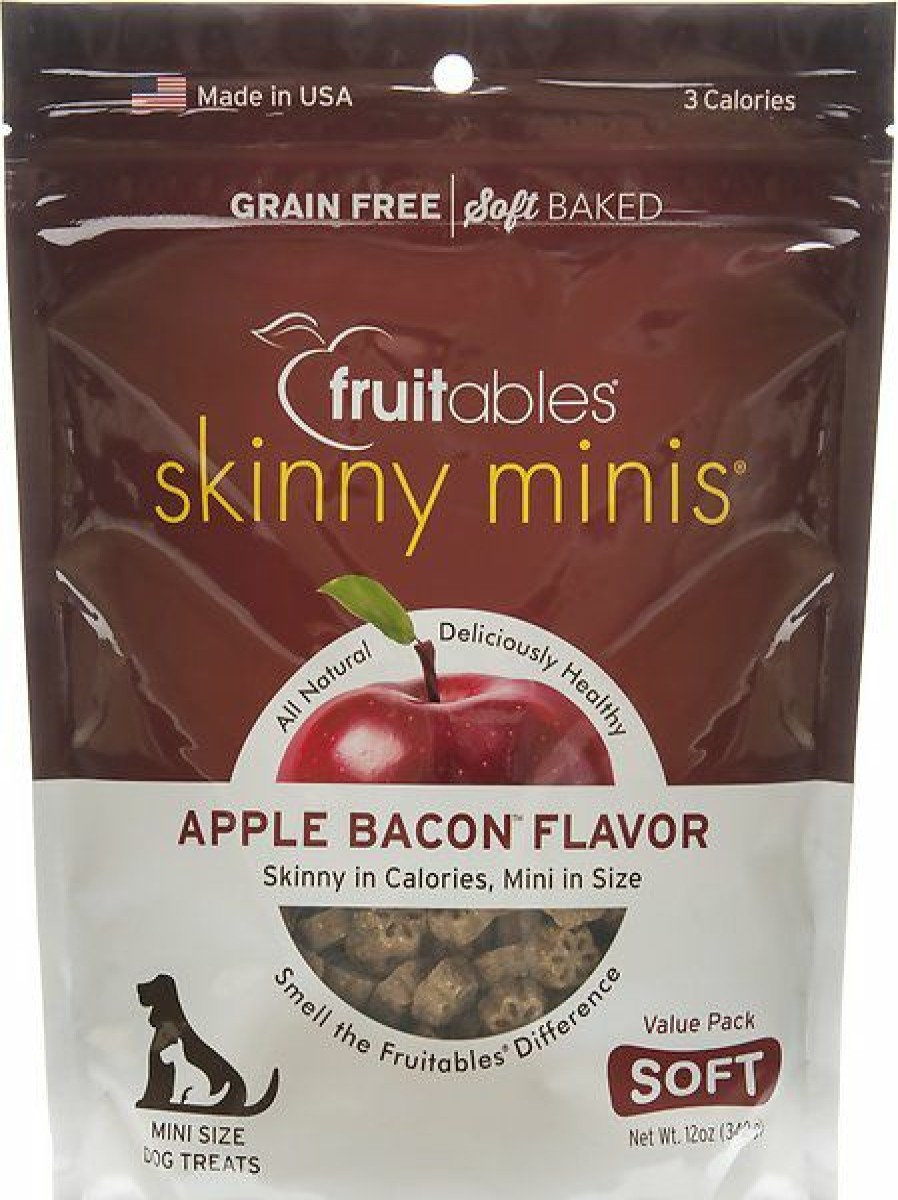 Soft & Chewy Treats * | Fruitables Skinny Minis Apple Bacon Flavor Soft & Chewy Dog Treats Sale