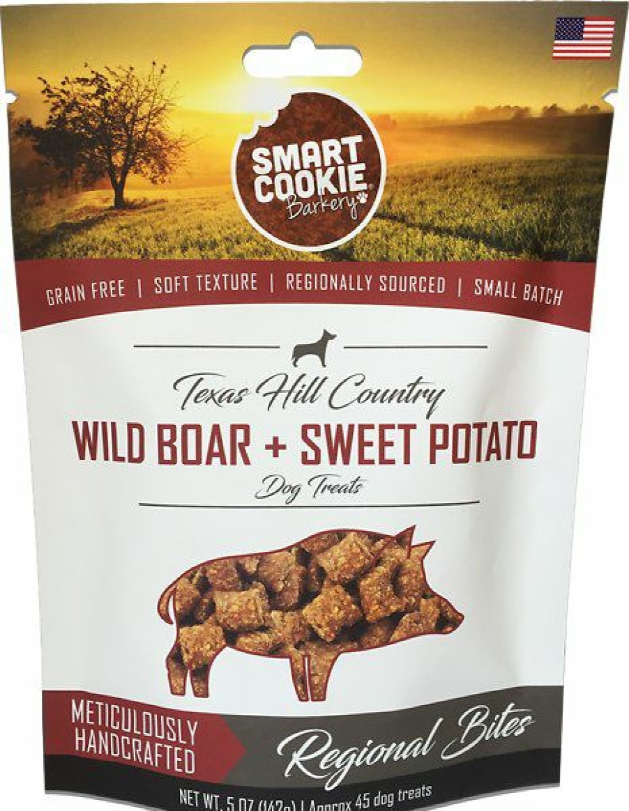 Soft & Chewy Treats * | Smart Cookie Barkery Texas Hill Country Wild Boar & Sweet Potato Grain-Free Dog Treats, 5-Oz Bag Sale