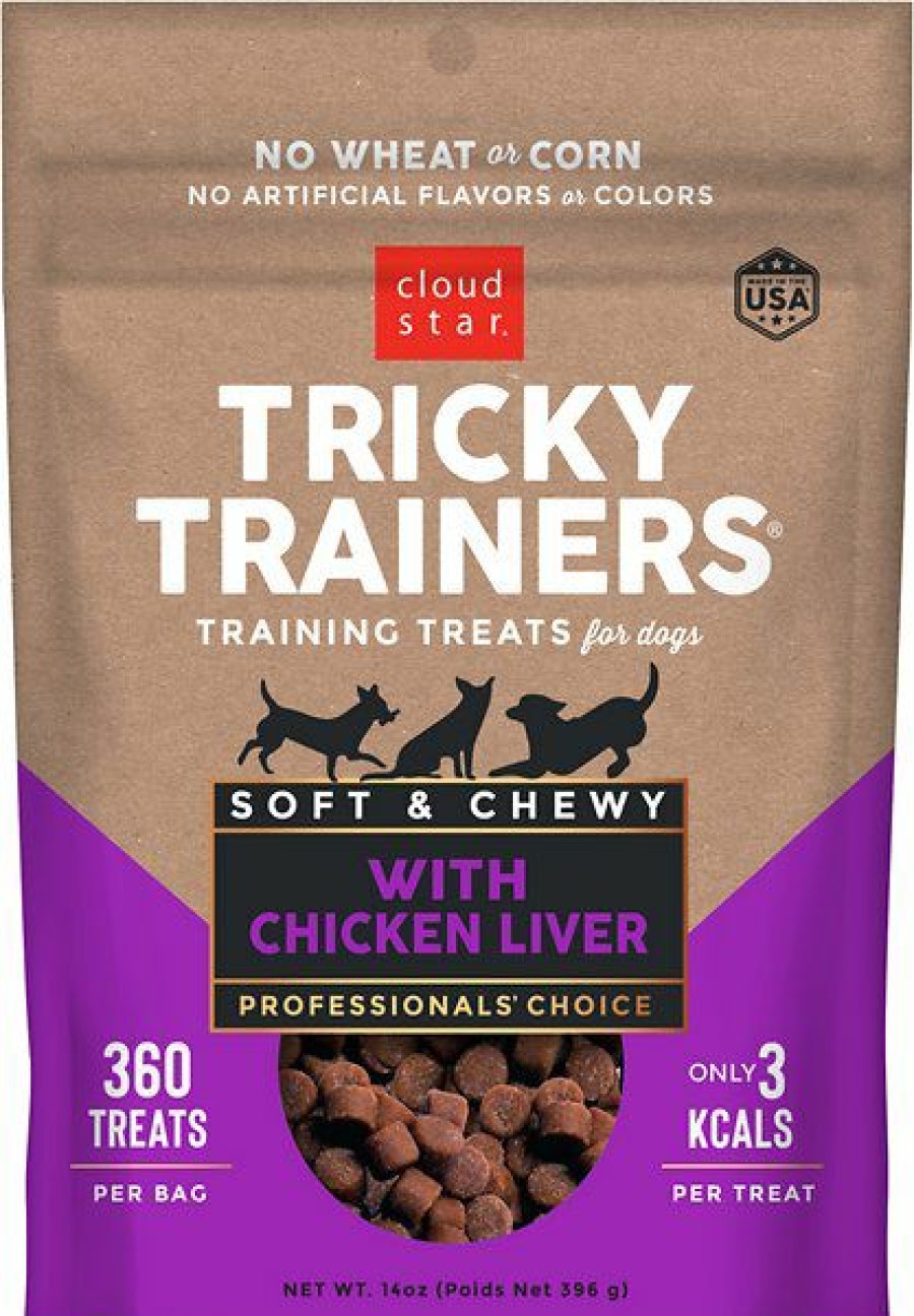 Soft & Chewy Treats * | Cloud Star Chewy Tricky Trainers Liver Flavor Dog Treats Outlet