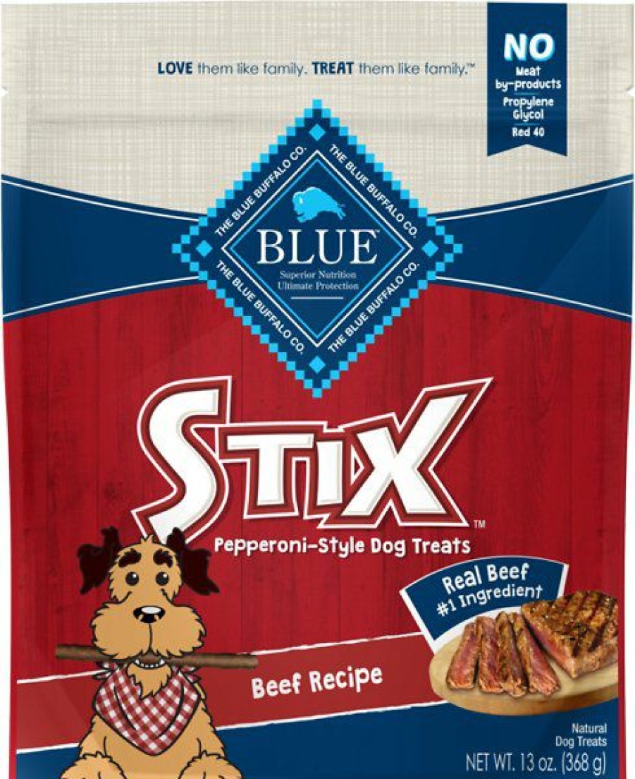 Soft & Chewy Treats * | Blue Buffalo Blue Stix Beef Recipe Pepperoni-Style Dog Treats Outlet