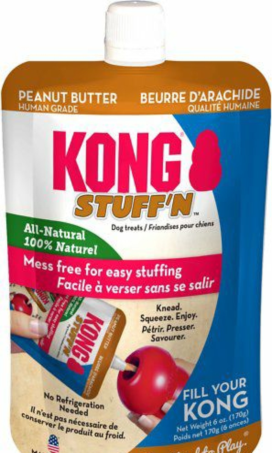 Soft & Chewy Treats * | Kong Stuff'N Peanut Butter Dog Treats, 6-Oz Pouch Online