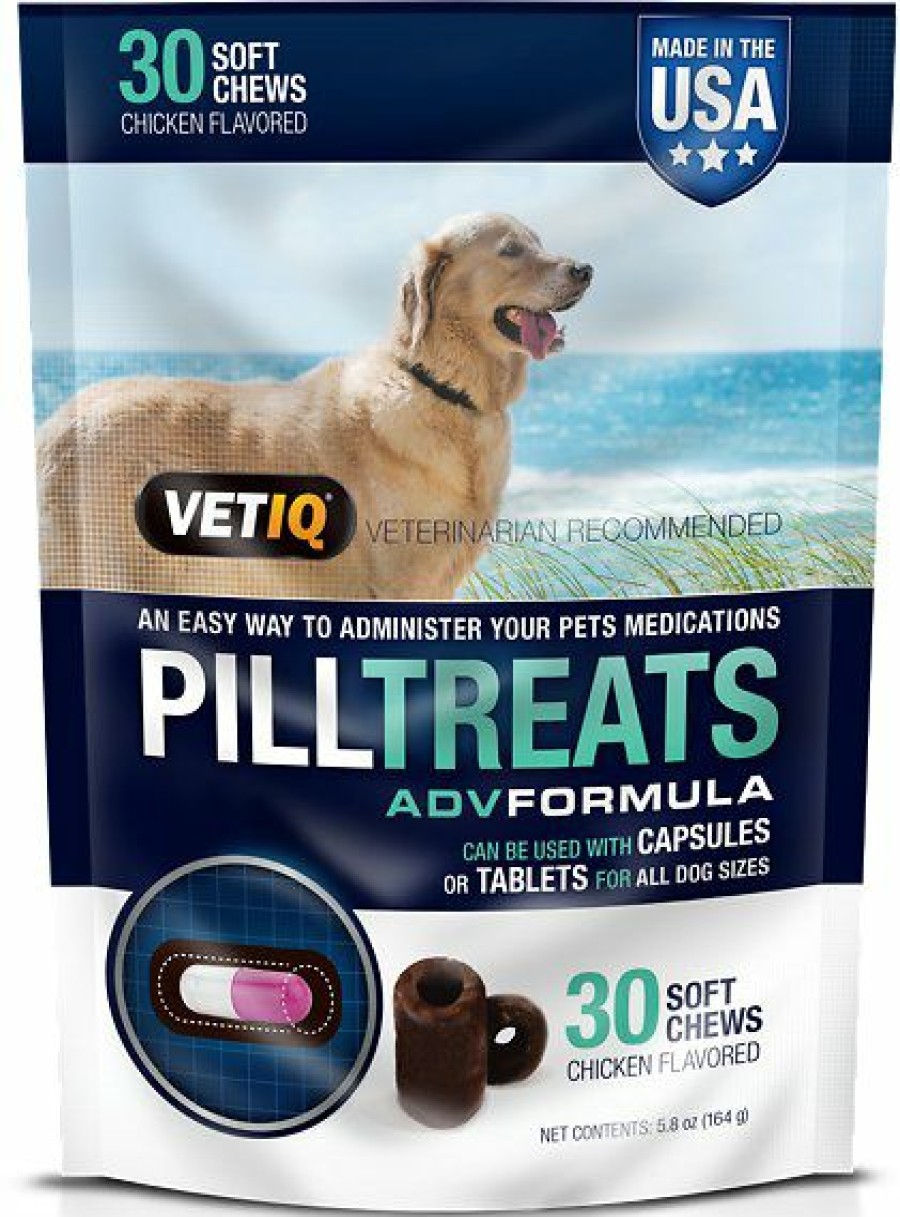 Soft & Chewy Treats * | Vetiq Pill Treats Advanced Formula Soft Chews Chicken Flavored Dog Treats, 30 Count Discount