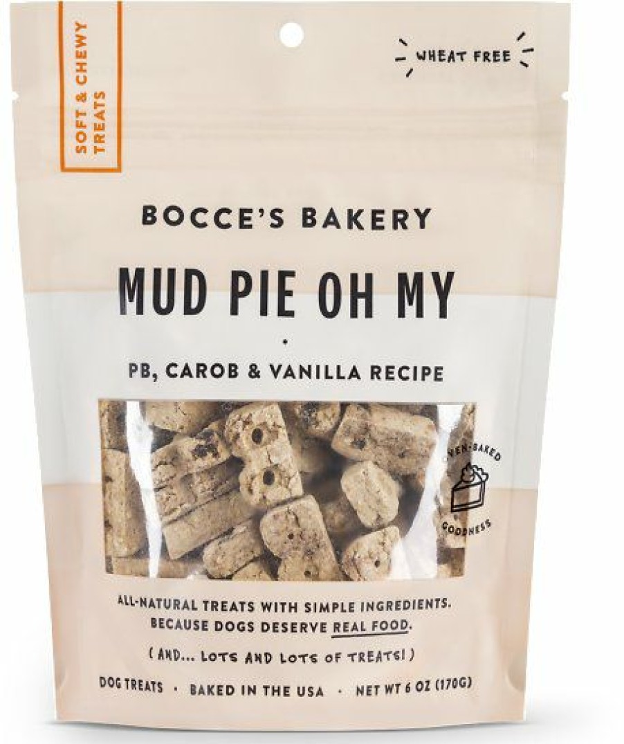 Soft & Chewy Treats * | Bocce'S Bakery Mud Pie Oh My Soft & Chewy Dog Treats, 6-Oz Bag Clearance